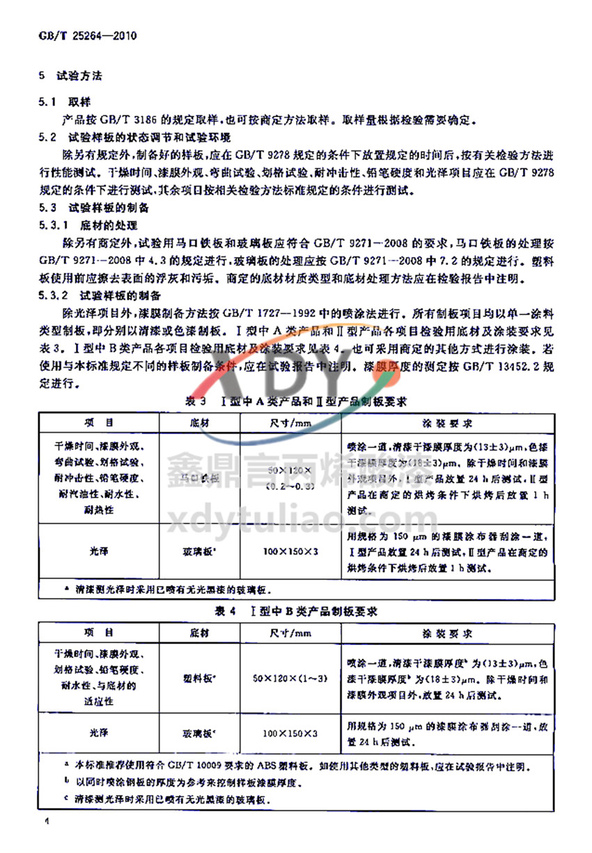 �܄��ͱ�ϩ���֬Ϳ�χ��Ҙ˜�GB/T 25264-2010-ԇ򞷽��